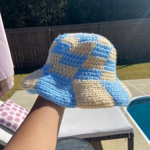 Checkered Crochet Hat
